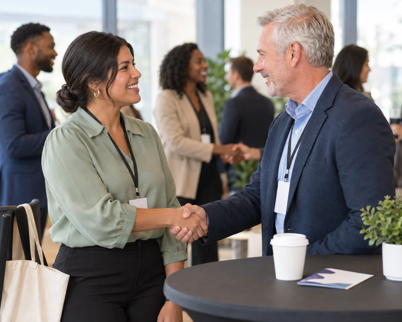 Members talking at a PQMD in-person forum